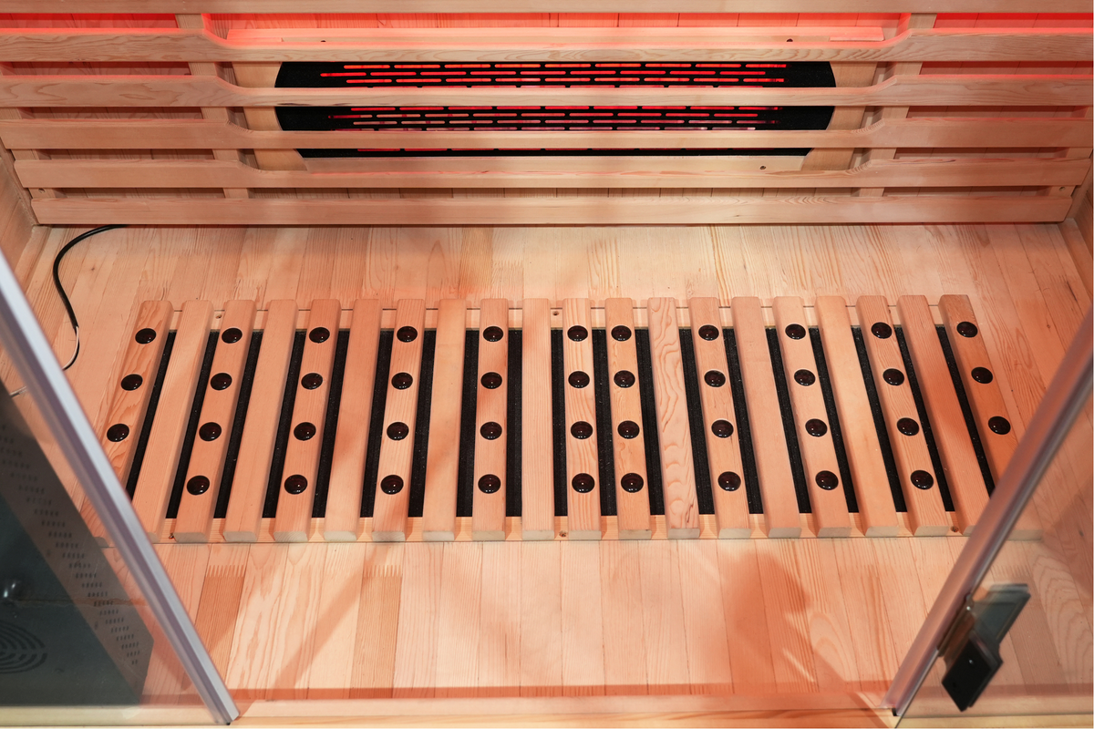 Blisspod Venetian RED 3-Person Infrared Sauna | 11 Heaters | Integrated Red Light Panel