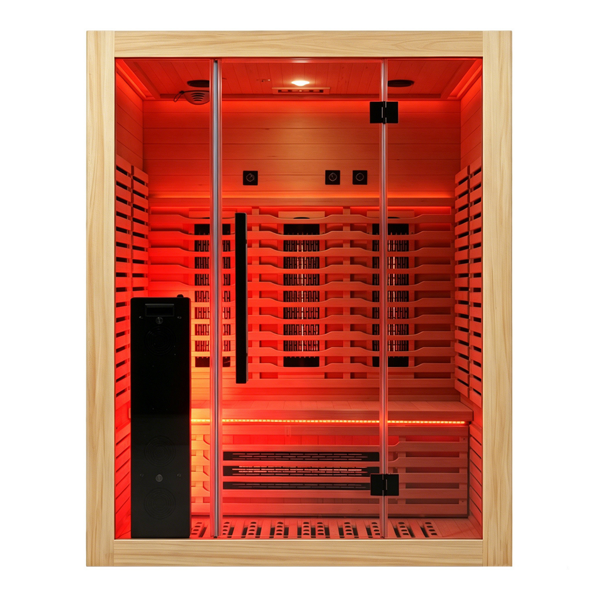 Blisspod Venetian RED 3-Person Infrared Sauna | 11 Heaters | Integrated Red Light Panel