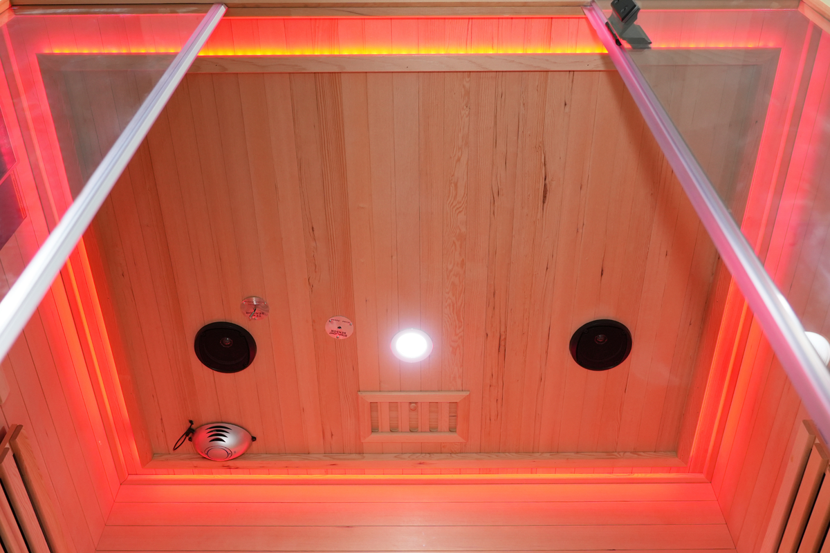 Blisspod Venetian RED 3-Person Infrared Sauna | 11 Heaters | Integrated Red Light Panel