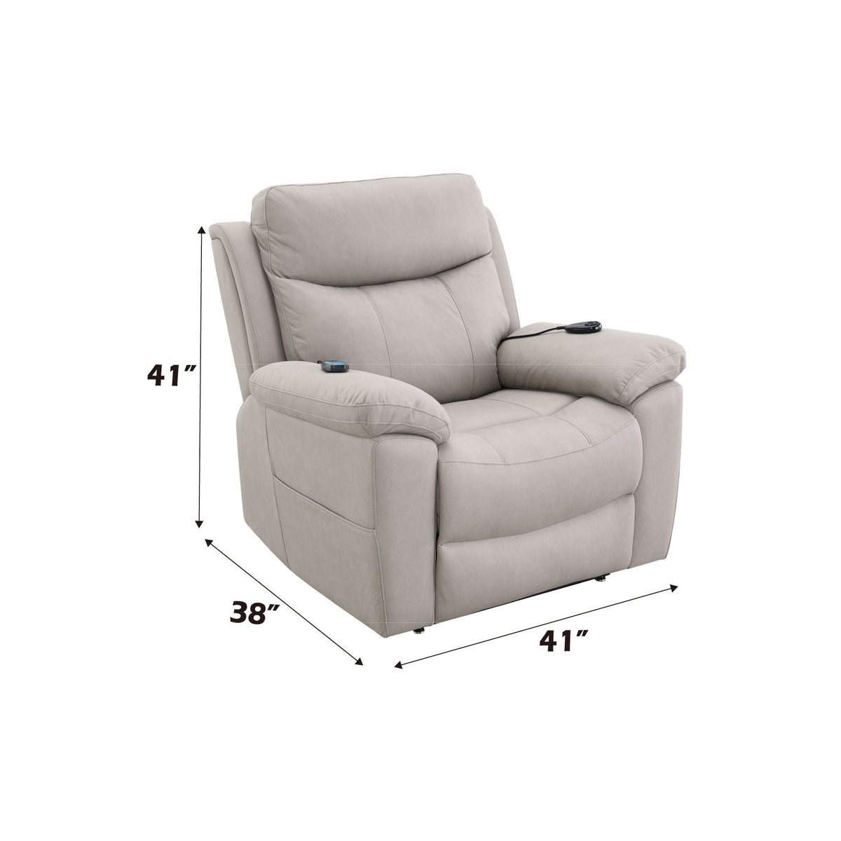 Chriki Power Lift Recliner with Heat & Massage | Microfiber Upholstery