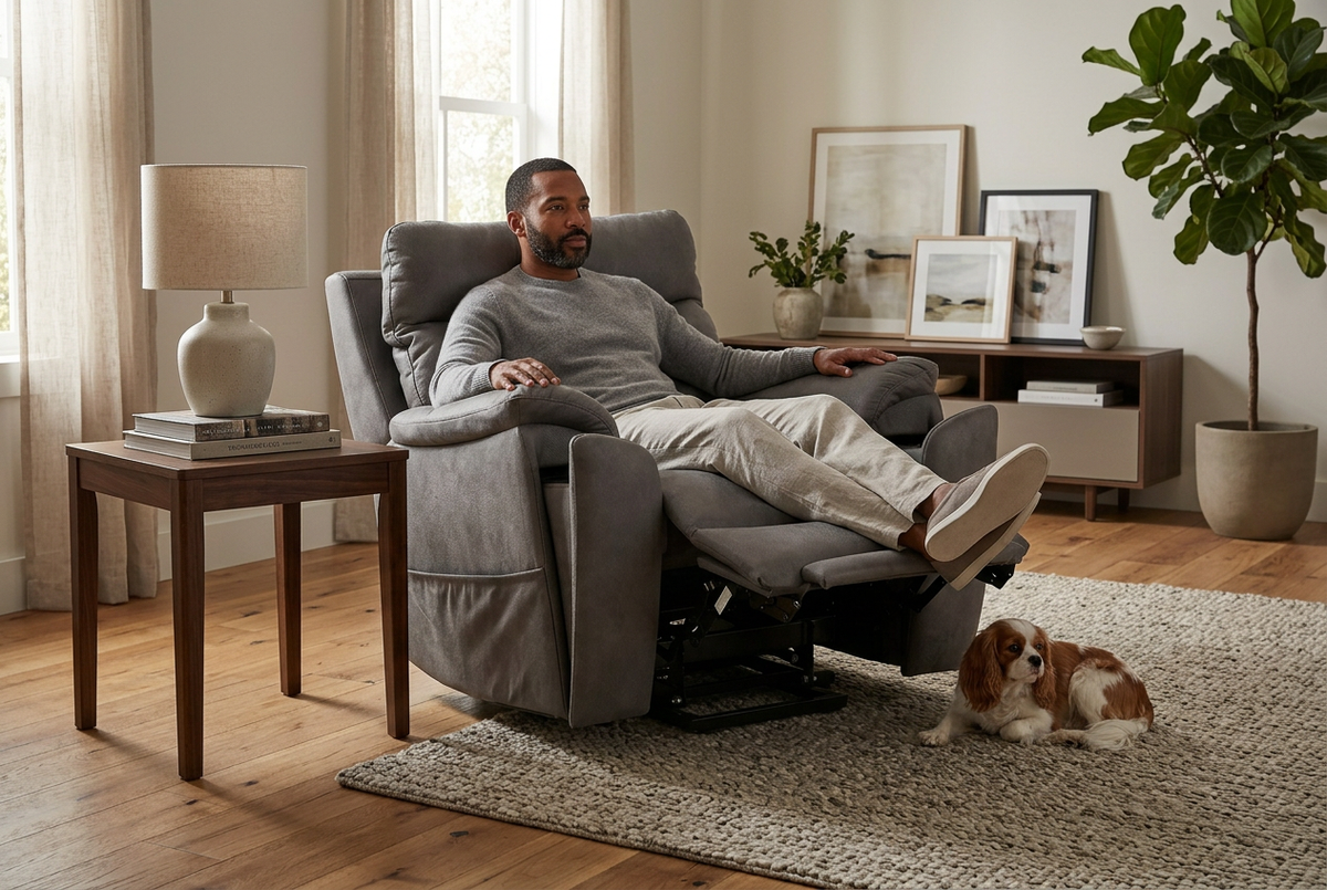 Viva Serenity Power Lift Recliner | Infinite-Position Recline | Heat, Massage & Wireless Charging
