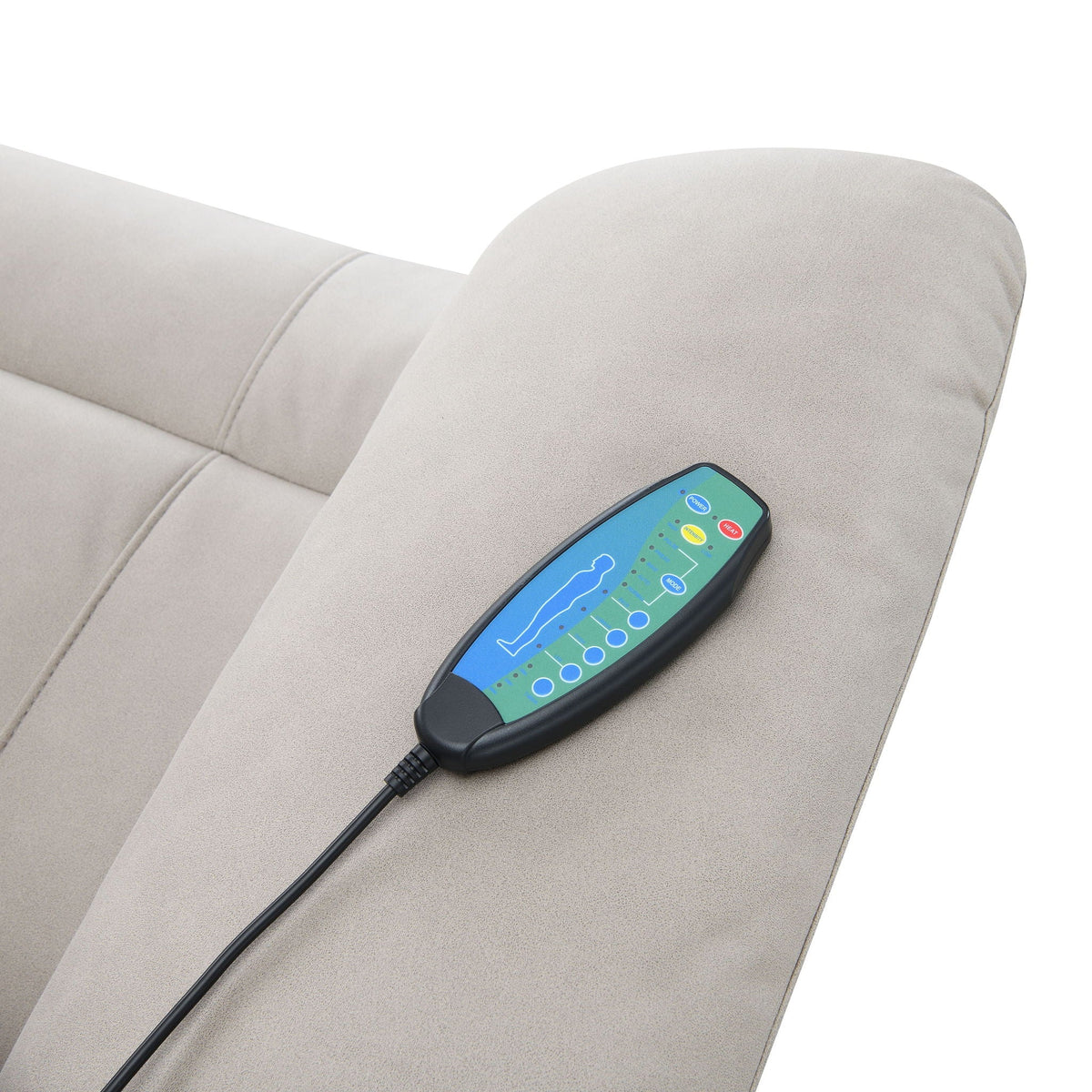 Chriki Power Lift Recliner with Heat & Massage | Microfiber Upholstery