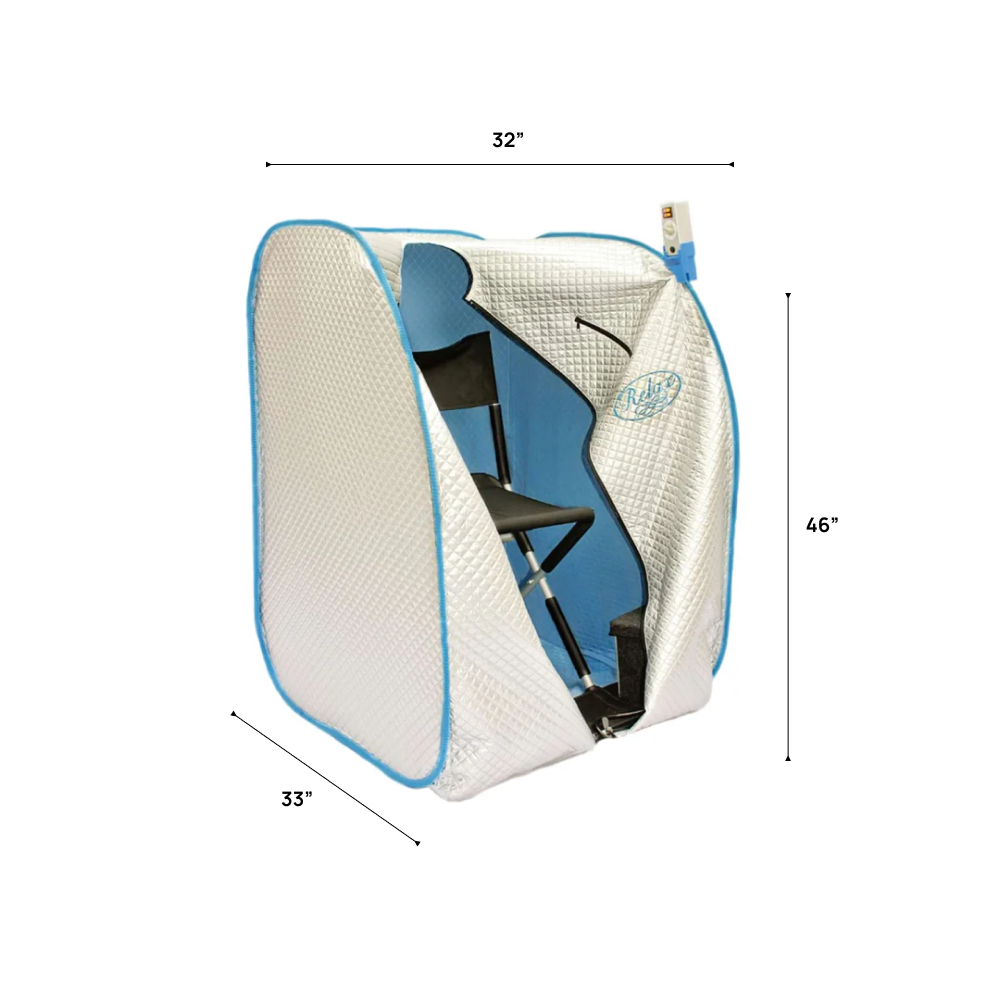 Silver Elite Far Infrared Sauna – Dual FIR Conductor System | Silver Fabric Tent