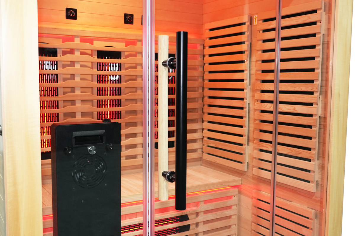Blisspod Venetian RED 3-Person Infrared Sauna | 11 Heaters | Integrated Red Light Panel
