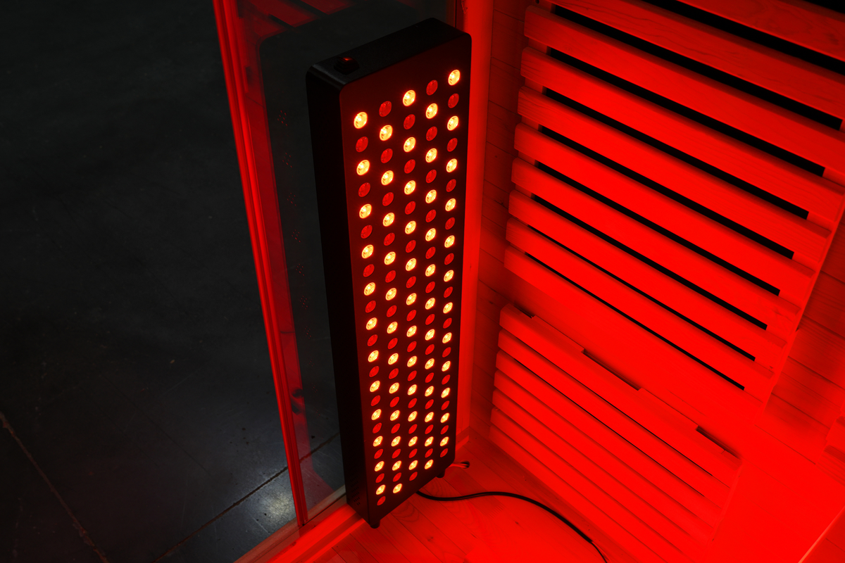 Blisspod Venetian RED 3-Person Infrared Sauna | 11 Heaters | Integrated Red Light Panel