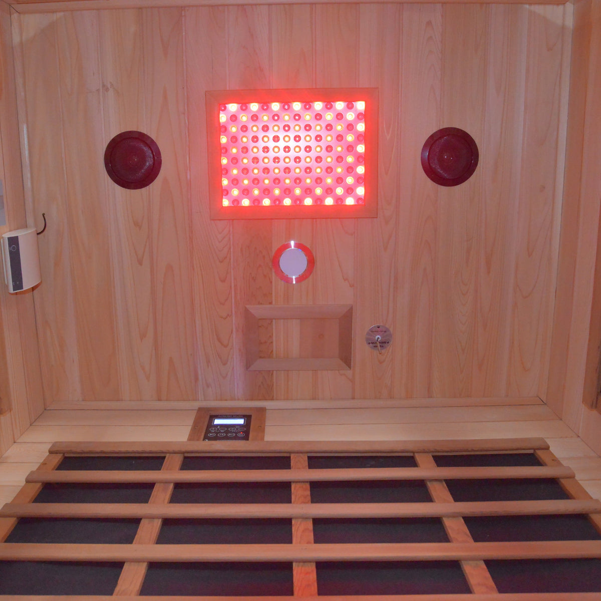 2-Person Outdoor Sauna Room | Fir & Red Cedar | 2,000W