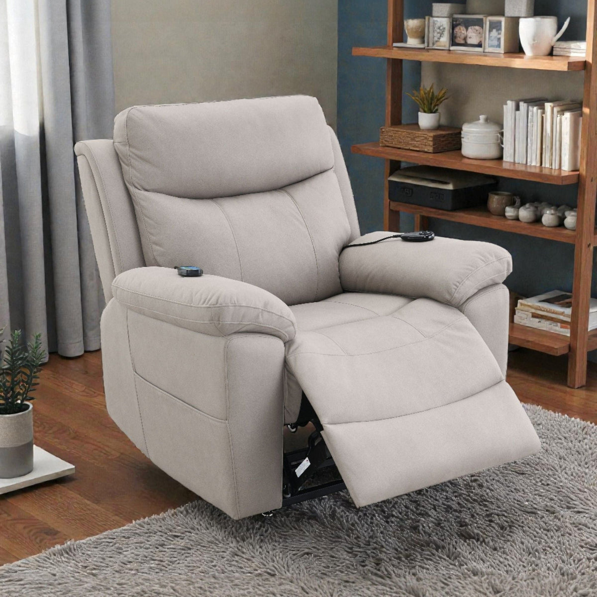 Chriki Power Lift Recliner with Heat & Massage | Microfiber Upholstery