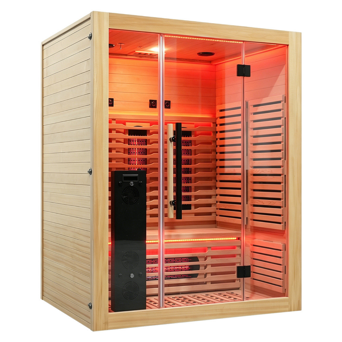 Blisspod Venetian RED 3-Person Infrared Sauna | 11 Heaters | Integrated Red Light Panel