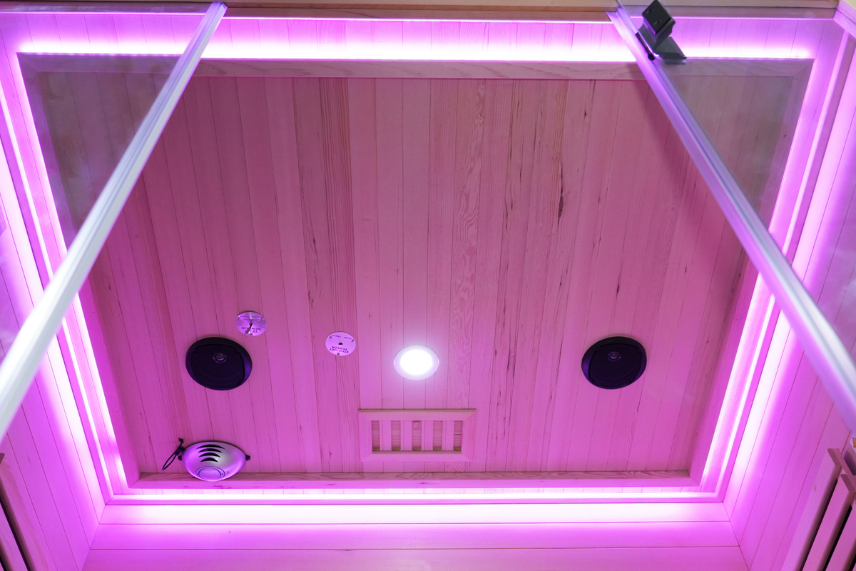Blisspod Venetian RED 3-Person Infrared Sauna | 11 Heaters | Integrated Red Light Panel