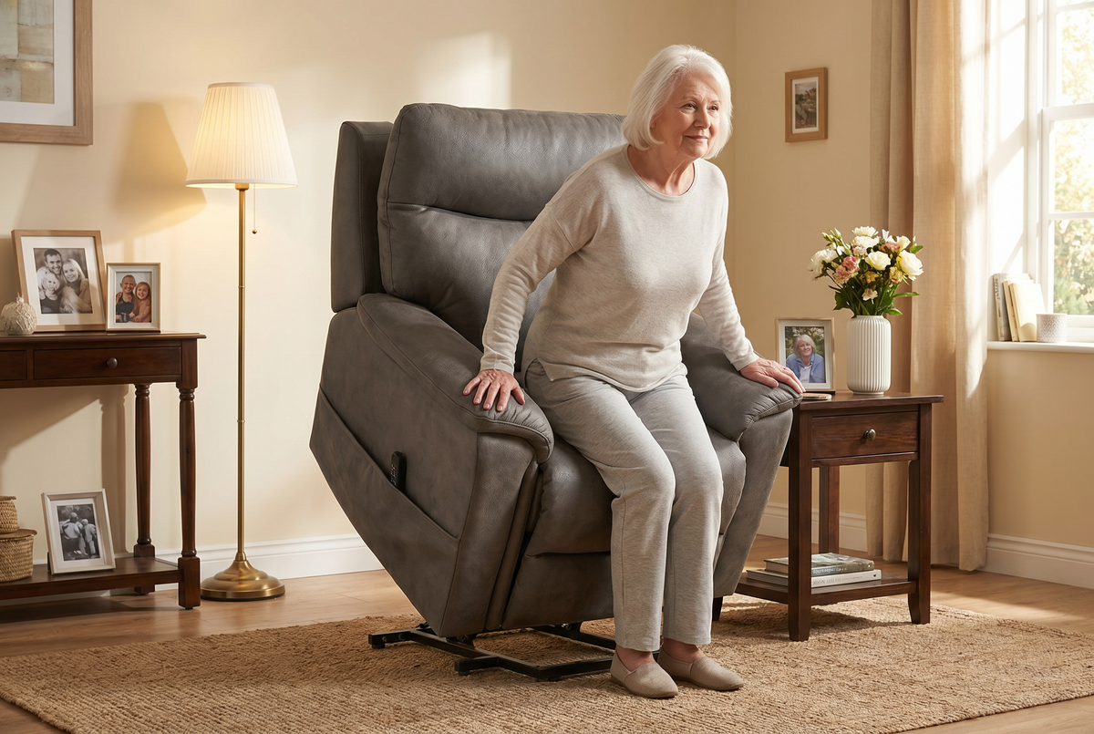Viva Serenity Power Lift Recliner | Infinite-Position Recline | Heat, Massage & Wireless Charging