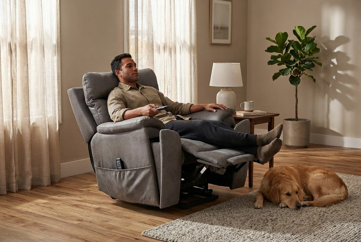Viva Serenity Power Lift Recliner | Infinite-Position Recline | Heat, Massage & Wireless Charging