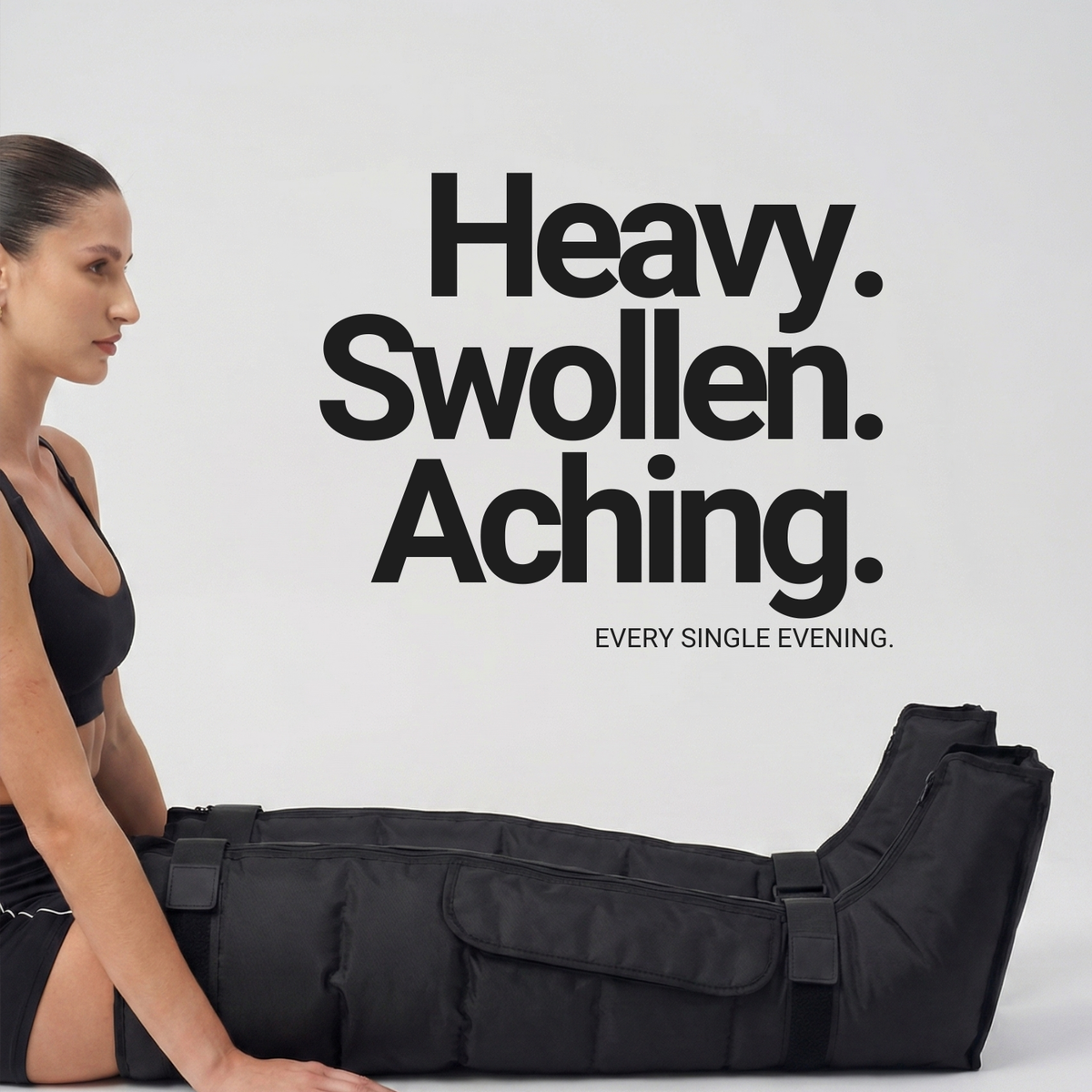 Nicebeam RecoveryFlow Compression Boots – Wireless Leg Compression | 12 Modes | 60–270 mmHg