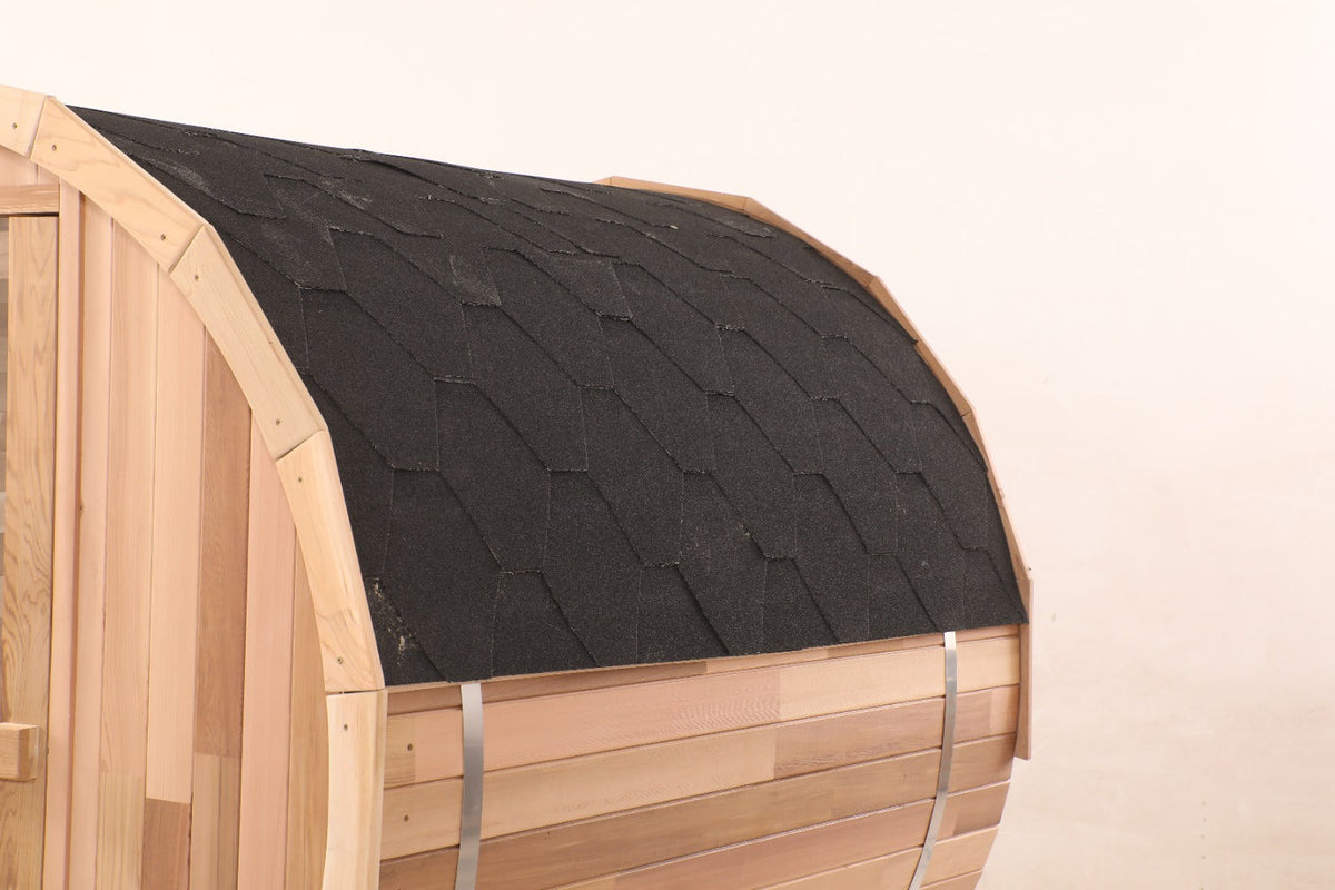 Blisspod Prague Outdoor Electric Barrel Sauna | Canadian Red Cedar | 2–4 or 4–6 Person Sizes