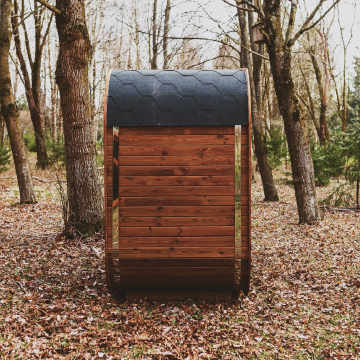 Mande MW16 ThermoWood Outdoor Sauna | Harvia Heater Options
